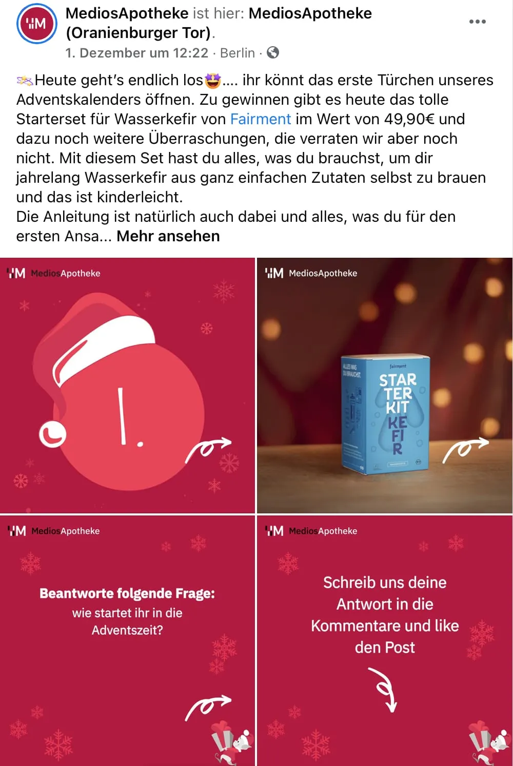 Gutes Beispiel für Facebook für Apotheken 3
